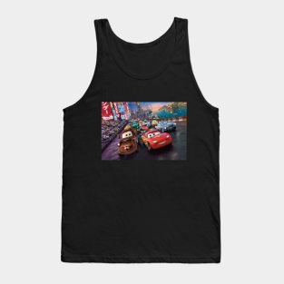 Red Racing Cars Tank Top